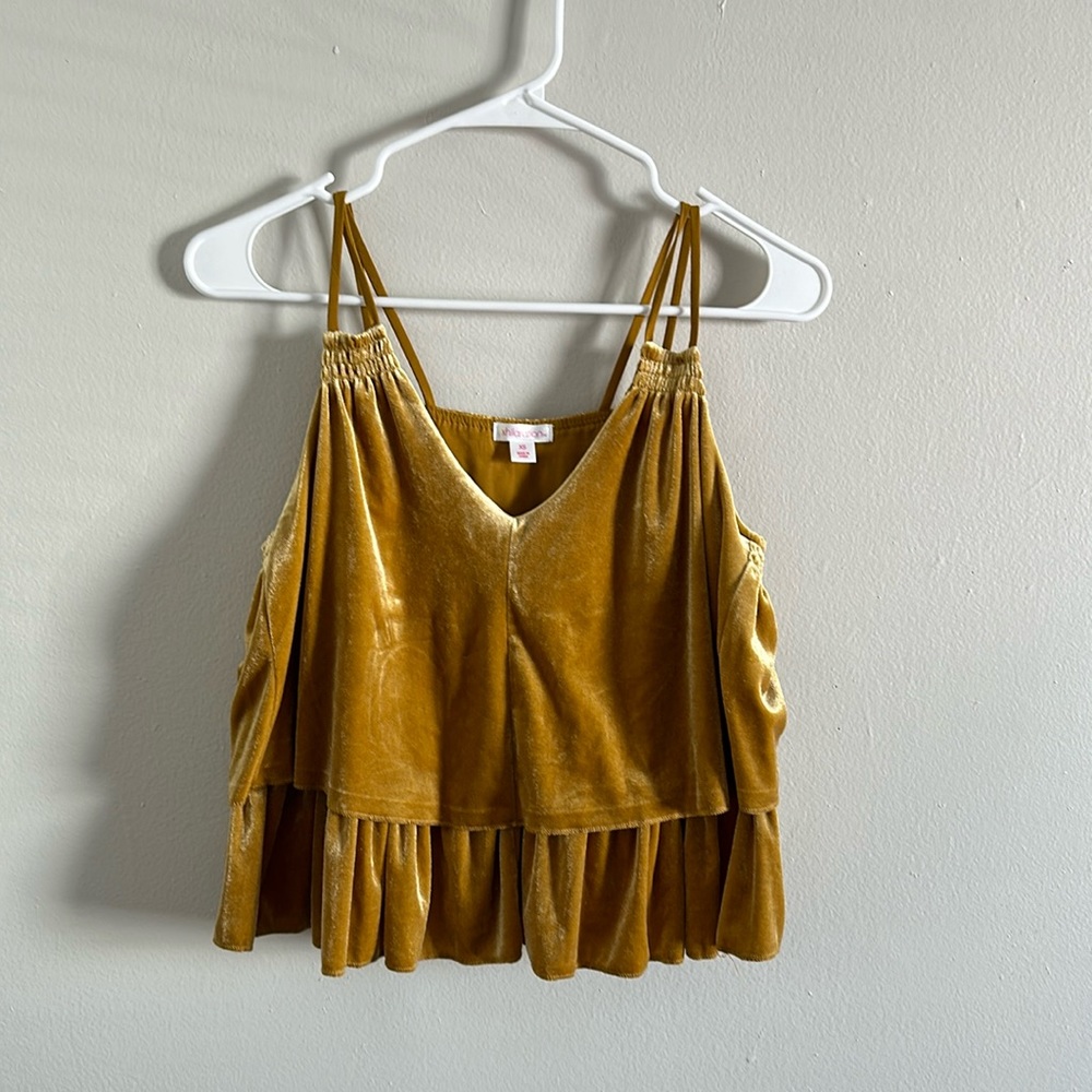 XS velvet top